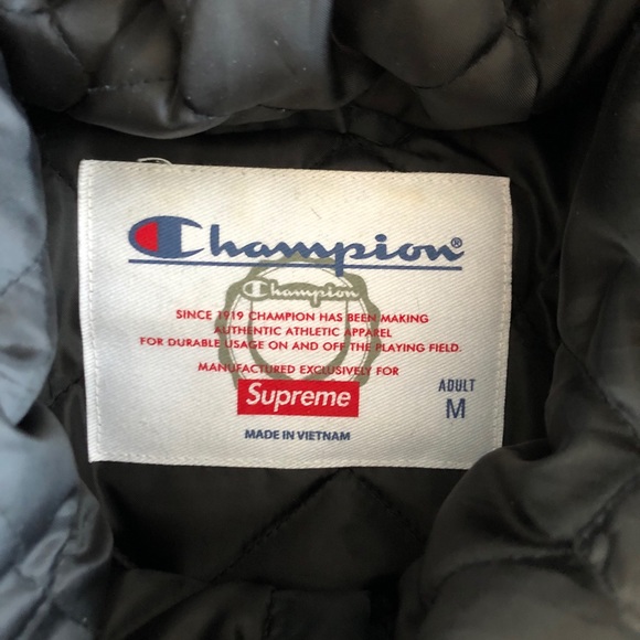 Supreme x Champion 2018 Black Parka - Picture 6 of 16
